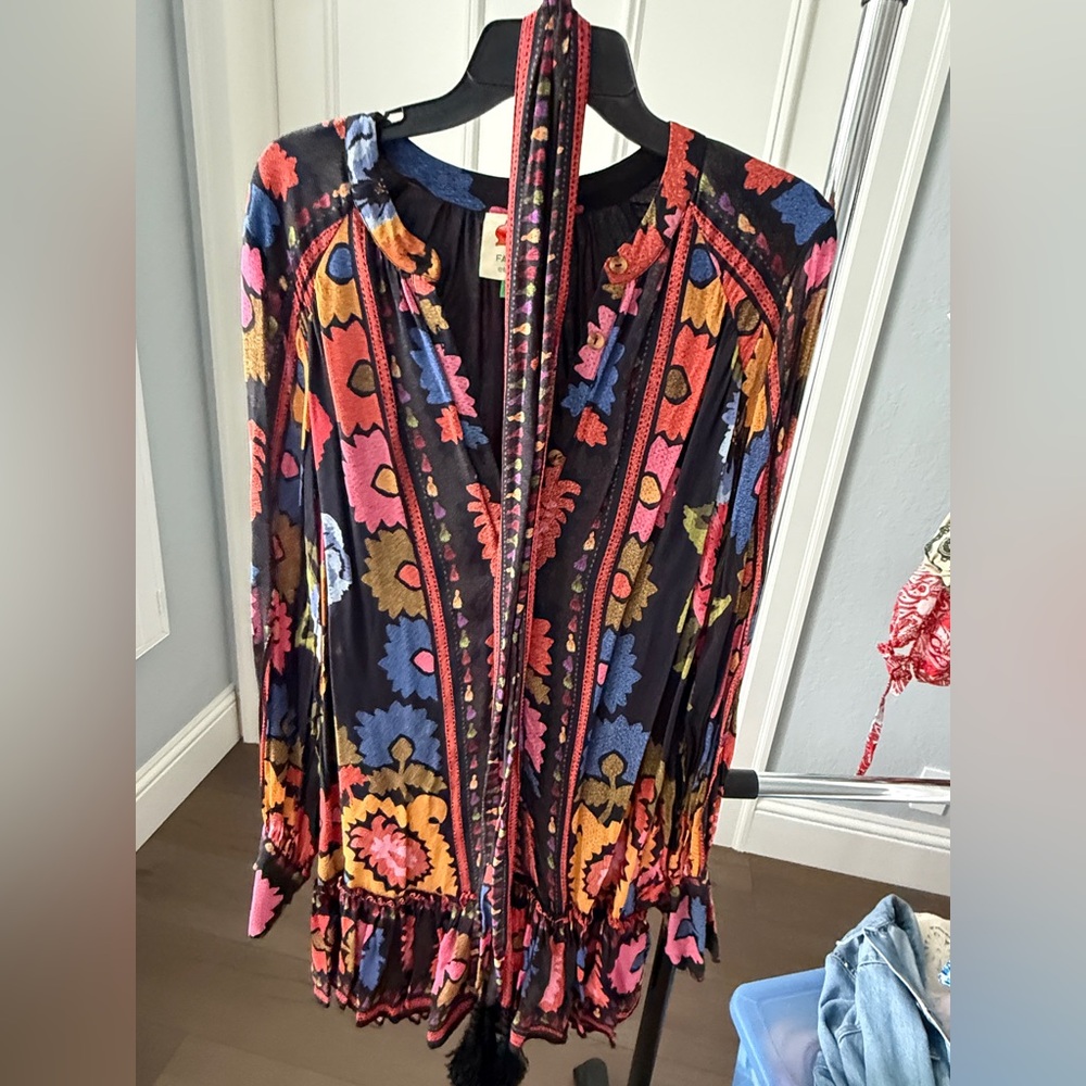 FARM Rio Multicolor Long Sleeve Dress